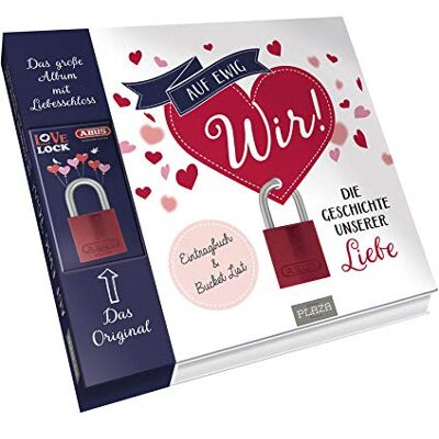 Auf ewig wir: Die Geschichte unserer Liebe. Eintragbuch & Bucket List (Set: Buch und Liebeschloss von ABUS) - Preis vom 24.06.2026 19:44:00 h Auf ewig wir: Die Geschichte unserer Liebe. Eintragbuch & Bucket List (Set: Buch und Liebeschloss von ABUS) - Preis vom 24.06.2026 19:44:00 h