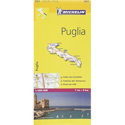 Michelin Local Italie 363 PUGLIA 1/200 000 (Nationalkarten) - Preis vom 19.06.2026 05:29:47 h Michelin Local Italie 363 PUGLIA 1/200 000 (Nationalkarten) - Preis vom 19.06.2026 05:29:47 h
