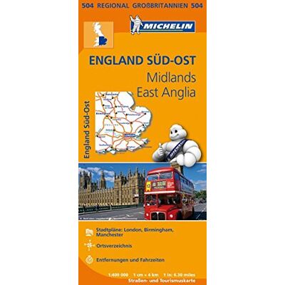 England Süd-Ost, Midlands, East Anglia: Straßen- und Tourismuskarte 1:400.000 (MICHELIN Regionalkarten) - Preis vom 16.06.2026 05:30:18 h England Süd-Ost, Midlands, East Anglia: Straßen- und Tourismuskarte 1:400.000 (MICHELIN Regionalkarten) - Preis vom 16.06.2026 05:30:18 h