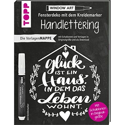 Nina Rötters - Vorlagenmappe Fensterdeko mit dem Kreidemarker - Handlettering. Inkl. Original Kreidemarker von Kreul und Schablonen: 7 Vorlagenbögen mit Motiven in ... Schablonen plus sämtliche Motive als Download - Preis vom 17.06.2026 05:34:31 h Nina Rötters - Vorlagenmappe Fensterdeko mit dem Kreidemarker - Handlettering. Inkl. Original Kreidemarker von Kreul und Schablonen: 7 Vorlagenbögen mit Motiven in ... Schablonen plus sämtliche Motive als Download - Preis vom 17.06.2026 05:34:31 h