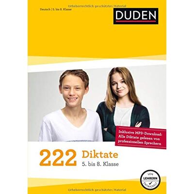 Maria Bley - 222 Diktate - 5. bis 8. Klasse: Regeln und Texte zum Üben (Duden - 150 Übungen) - Preis vom 20.06.2026 05:23:55 h Maria Bley - 222 Diktate - 5. bis 8. Klasse: Regeln und Texte zum Üben (Duden - 150 Übungen) - Preis vom 20.06.2026 05:23:55 h