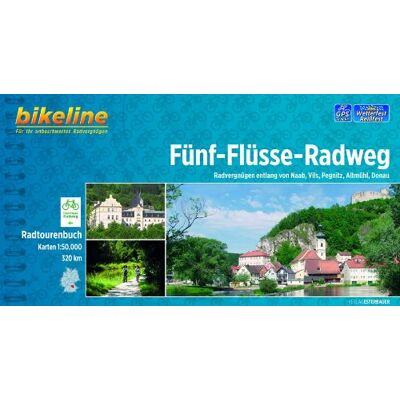 Bikeline Fünf-Flüsse-Radweg: Radvergnügen entlang von Naab, Vils, Pegnitz, Altmühl und Donau. Radtourenbuch mit Karten 1:50 000, 320 km, wetterfest/reißfest, GPS-Tracks-Download - Preis vom 24.06.2026 07:42:13 h Bikeline Fünf-Flüsse-Radweg: Radvergnügen entlang von Naab, Vils, Pegnitz, Altmühl und Donau. Radtourenbuch mit Karten 1:50 000, 320 km, wetterfest/reißfest, GPS-Tracks-Download - Preis vom 24.06.2026 07:42:13 h