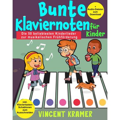 Bunte Klaviernoten für Kinder - Die 50 beliebtesten Kinderlieder zur musikalischen Frühförderung inkl. Klaviertasten-Schablonen zum Ausschneiden + Audio-Dateien zum Download - Preis vom 19.06.2026 05:29:47 h Bunte Klaviernoten für Kinder - Die 50 beliebtesten Kinderlieder zur musikalischen Frühförderung inkl. Klaviertasten-Schablonen zum Ausschneiden + Audio-Dateien zum Download - Preis vom 19.06.2026 05:29:47 h