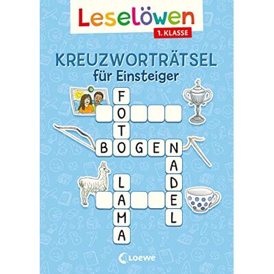 Loewe Leselöwen Kreuzworträtsel für Einsteiger - 1. Klasse (Himmelblau): Rätsel-Spaß zum Lesen- und Schreibenlernen für Kinder ab 6 Jahren (Leselöwen Rätselwelt) - Preis vom 17.06.2026 05:34:31 h Loewe Leselöwen Kreuzworträtsel für Einsteiger - 1. Klasse (Himmelblau): Rätsel-Spaß zum Lesen- und Schreibenlernen für Kinder ab 6 Jahren (Leselöwen Rätselwelt) - Preis vom 17.06.2026 05:34:31 h