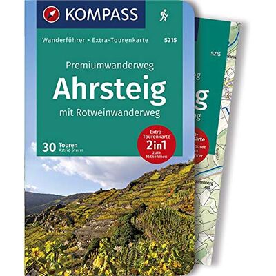 Sturm Premiumwanderweg Ahrsteig mit Rotweinwanderweg: Wanderführer mit Extra-Tourenkarte 1:35.000, 30 Touren/Etappen, GPX-Daten zum Download. (KOMPASS-Wanderführer, Band 5215) - Preis vom 20.06.2026 05:23:55 h Sturm Premiumwanderweg Ahrsteig mit Rotweinwanderweg: Wanderführer mit Extra-Tourenkarte 1:35.000, 30 Touren/Etappen, GPX-Daten zum Download. (KOMPASS-Wanderführer, Band 5215) - Preis vom 20.06.2026 05:23:55 h