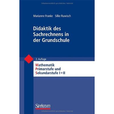 Franke Didaktik des Sachrechnens in der Grundschule (Mathematik Primarstufe und Sekundarstufe I + II) - Preis vom 24.06.2026 07:42:13 h Franke Didaktik des Sachrechnens in der Grundschule (Mathematik Primarstufe und Sekundarstufe I + II) - Preis vom 24.06.2026 07:42:13 h