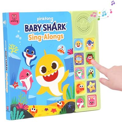 Pinkfong Baby Shark Sing-Alongs Sound Buch Premium 10 Knöpfe Lese- und Sing-Alongs, Musik und Song Buch Lernspielzeuge, Geschenke für Kinder und Kleinkinder - Preis vom 23.06.2026 11:45:09 h Pinkfong Baby Shark Sing-Alongs Sound Buch Premium 10 Knöpfe Lese- und Sing-Alongs, Musik und Song Buch Lernspielzeuge, Geschenke für Kinder und Kleinkinder - Preis vom 23.06.2026 11:45:09 h