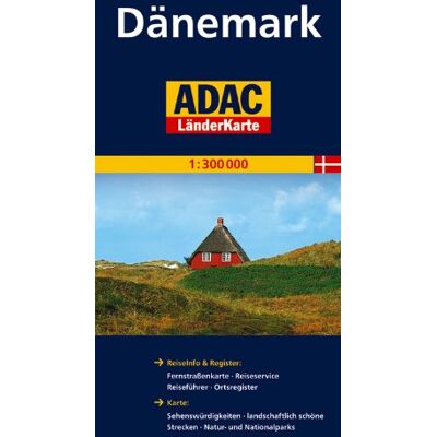 ADAC Kartografie - ADAC Länderkarte Dänemark 1:300.000: Register: Legende, Citypläne, Ortsregister mit PLZ. Karte: Sehenswürdigkeiten, Natur- und Nationalparks, landschaftlich schöne Strecken - Preis vom 26.06.2026 07:41:50 h ADAC Kartografie - ADAC Länderkarte Dänemark 1:300.000: Register: Legende, Citypläne, Ortsregister mit PLZ. Karte: Sehenswürdigkeiten, Natur- und Nationalparks, landschaftlich schöne Strecken - Preis vom 26.06.2026 07:41:50 h