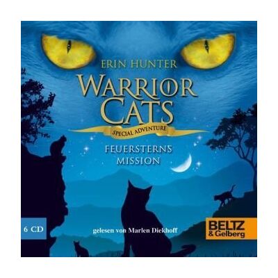 Hunter Warrior Cats - Special Adventure. Feuersterns Mission: Gelesen von Marlen Diekhoff, 6 CDs in der Multibox, 8 Std. 10 Min. (Beltz & Gelberg - Hörbuch) - Preis vom 23.06.2026 11:45:09 h Hunter Warrior Cats - Special Adventure. Feuersterns Mission: Gelesen von Marlen Diekhoff, 6 CDs in der Multibox, 8 Std. 10 Min. (Beltz & Gelberg - Hörbuch) - Preis vom 23.06.2026 11:45:09 h