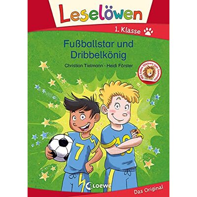 Christian Tielmann - Leselöwen 1. Klasse - Fußballstar und Dribbelkönig: Erstlesebuch, Fussballbuch für Kinder ab 6 Jahre - Preis vom 22.06.2026 23:23:57 h Christian Tielmann - Leselöwen 1. Klasse - Fußballstar und Dribbelkönig: Erstlesebuch, Fussballbuch für Kinder ab 6 Jahre - Preis vom 22.06.2026 23:23:57 h