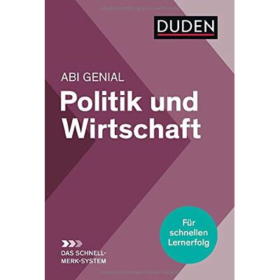Peter Jöckel - Abi genial Politik und Wirtschaft: Das Schnell-Merk-System (Duden SMS - Schnell-Merk-System) - Preis vom 26.06.2026 07:41:50 h Peter Jöckel - Abi genial Politik und Wirtschaft: Das Schnell-Merk-System (Duden SMS - Schnell-Merk-System) - Preis vom 26.06.2026 07:41:50 h