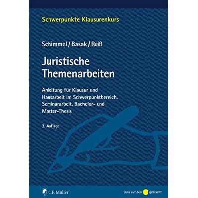 Roland Juristische Themenarbeiten: Anleitung für Klausur und Hausarbeit im Schwerpunktbereich, Seminararbeit, Bachelor- und Master-Thesis (Schwerpunkte Klausurenkurs) - Preis vom 20.06.2026 05:23:55 h Roland Juristische Themenarbeiten: Anleitung für Klausur und Hausarbeit im Schwerpunktbereich, Seminararbeit, Bachelor- und Master-Thesis (Schwerpunkte Klausurenkurs) - Preis vom 20.06.2026 05:23:55 h