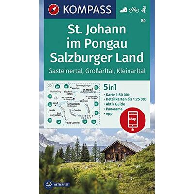 KOMPASS-Karten GmbH - KOMPASS Wanderkarte St. Johann im Pongau, Salzburger Land: 5in1 Wanderkarte 1:50000 mit Aktiv Guide, Detailkarten und Panorama inklusive Karte zur ... Skitouren. (KOMPASS-Wanderkarten, Band 80) - Preis vom 19.06.2026 05:29:47 h KOMPASS-Karten GmbH - KOMPASS Wanderkarte St. Johann im Pongau, Salzburger Land: 5in1 Wanderkarte 1:50000 mit Aktiv Guide, Detailkarten und Panorama inklusive Karte zur ... Skitouren. (KOMPASS-Wanderkarten, Band 80) - Preis vom 19.06.2026 05:29:47 h
