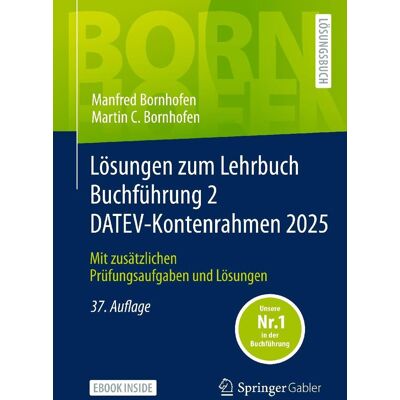 Manfred Bornhofen - Lösungen zum Lehrbuch Buchführung 2 DATEV-Kontenrahmen 2025 - Preis vom 20.06.2026 05:23:55 h Manfred Bornhofen - Lösungen zum Lehrbuch Buchführung 2 DATEV-Kontenrahmen 2025 - Preis vom 20.06.2026 05:23:55 h
