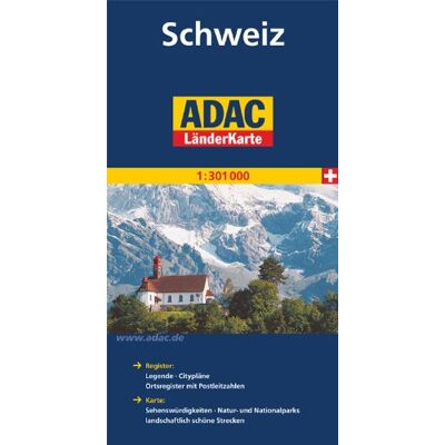 ADAC Länderkarte Schweiz 1:301000: Register: Legende, Citypläne, Ortsregister mit Postleitzahlen - Karte: Sehenswürdigkeiten, Natur-und Nationalparks, landschaftlich schöne Strecken - Preis vom 26.06.2026 07:41:50 h ADAC Länderkarte Schweiz 1:301000: Register: Legende, Citypläne, Ortsregister mit Postleitzahlen - Karte: Sehenswürdigkeiten, Natur-und Nationalparks, landschaftlich schöne Strecken - Preis vom 26.06.2026 07:41:50 h