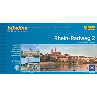 bikeline - Bikeline Rhein-Radweg 2: Von Basel nach Mainz. Radtourenbuch, TEIL 2, 1 : 75 000, 807 km, GPS-Tracks-Download, wetterfest/reißfest - Preis vom 18.06.2026 05:44:55 h bikeline - Bikeline Rhein-Radweg 2: Von Basel nach Mainz. Radtourenbuch, TEIL 2, 1 : 75 000, 807 km, GPS-Tracks-Download, wetterfest/reißfest - Preis vom 18.06.2026 05:44:55 h