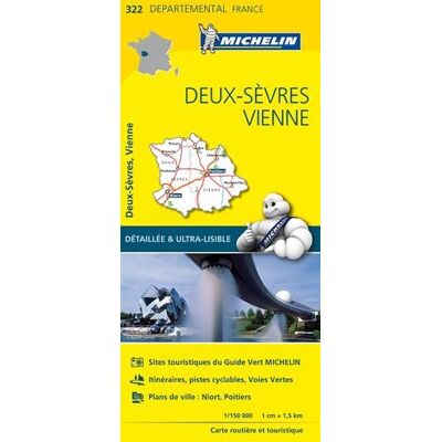 DEUX - SEVRES / VIENNE 11322 CARTE ' LOCAL ' ( France ) MICHELIN KAART - Preis vom 16.06.2026 05:30:18 h DEUX - SEVRES / VIENNE 11322 CARTE ' LOCAL ' ( France ) MICHELIN KAART - Preis vom 16.06.2026 05:30:18 h