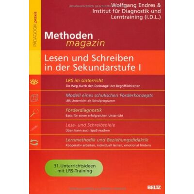 Wolfgang Endres - Methoden-Magazin: Lesen und Schreiben in der Sekundarstufe I: 31 Unterrichtsideen mit LRS-Training (Beltz Praxis) - Preis vom 24.06.2026 07:42:13 h Wolfgang Endres - Methoden-Magazin: Lesen und Schreiben in der Sekundarstufe I: 31 Unterrichtsideen mit LRS-Training (Beltz Praxis) - Preis vom 24.06.2026 07:42:13 h