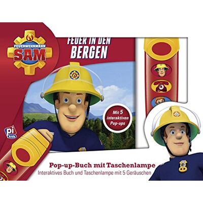 Phoenix Feuerwehrmann Sam - Feuer in den Bergen - Pop-up-Buch mit Taschenlampe - 5 Geräusche - Preis vom 22.06.2026 23:23:57 h Phoenix Feuerwehrmann Sam - Feuer in den Bergen - Pop-up-Buch mit Taschenlampe - 5 Geräusche - Preis vom 22.06.2026 23:23:57 h