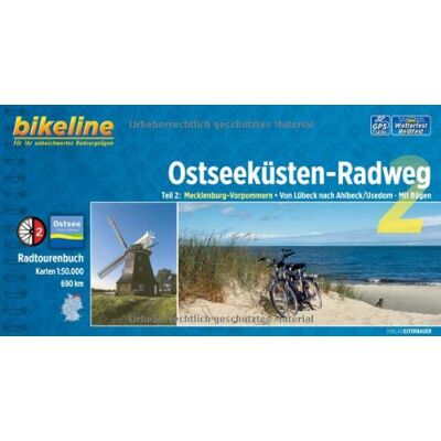bikeline - Ostseeküsten-Radweg 2: Mecklenburg-Vorpommern. Von Lübeck nach Ahlbeck/Usedom. Mit Rügen, 690 km, 1:50 000, GPS-Tracks Download, wetterfest/reißfest - Preis vom 16.06.2026 05:30:18 h bikeline - Ostseeküsten-Radweg 2: Mecklenburg-Vorpommern. Von Lübeck nach Ahlbeck/Usedom. Mit Rügen, 690 km, 1:50 000, GPS-Tracks Download, wetterfest/reißfest - Preis vom 16.06.2026 05:30:18 h