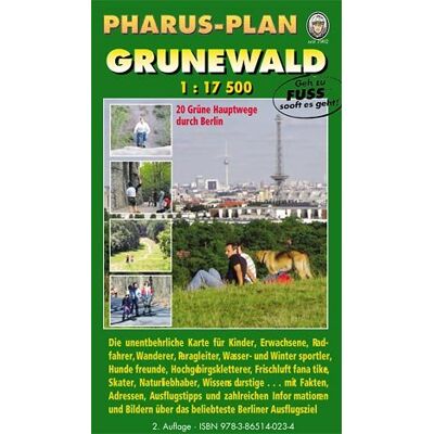 Pharus-Plan Grunewald (1:17.500): 20 Grüne Hauptwege durch Berlin. Karte für Kinder, Erwachsene, Radfahrer, Wanderer ... - Preis vom 18.06.2026 05:44:55 h Pharus-Plan Grunewald (1:17.500): 20 Grüne Hauptwege durch Berlin. Karte für Kinder, Erwachsene, Radfahrer, Wanderer ... - Preis vom 18.06.2026 05:44:55 h