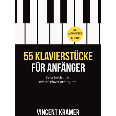Vincent 55 Klavierstücke für Anfänger – sehr leicht bis mittelschwer arrangiert – inkl. Audio-Dateien + QR-Codes - Preis vom 22.06.2026 23:23:57 h Vincent 55 Klavierstücke für Anfänger – sehr leicht bis mittelschwer arrangiert – inkl. Audio-Dateien + QR-Codes - Preis vom 22.06.2026 23:23:57 h