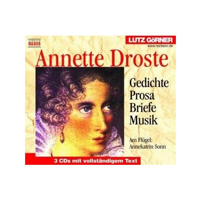 Droste-Hülshoff, Annette von - Annette Droste. 3 CDs. . Gedichte / Prosa / Briefe / Musik - Preis vom 26.06.2026 19:40:26 h Droste-Hülshoff, Annette von - Annette Droste. 3 CDs. . Gedichte / Prosa / Briefe / Musik - Preis vom 26.06.2026 19:40:26 h