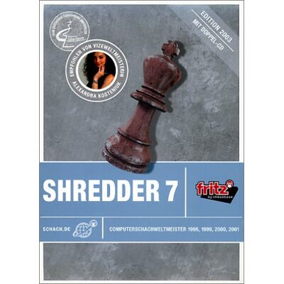 ChessBase - PC Schachprogramm Shredder 7 - Preis vom 17.06.2026 05:34:31 h ChessBase - PC Schachprogramm Shredder 7 - Preis vom 17.06.2026 05:34:31 h