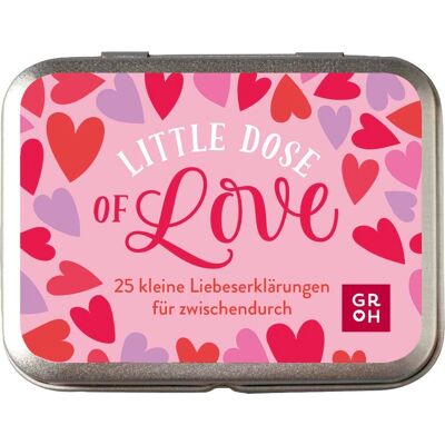 Little Dose of Love: 25 kleine Liebeserklärungen für zwischendurch Süße Metalldose mit Liebesbotschaften als romantisches Geschenk für Valentinstag, Jahrestag, o.ä. - Preis vom 29.10.2026 00:02:44 h Little Dose of Love: 25 kleine Liebeserklärungen für zwischendurch Süße Metalldose mit Liebesbotschaften als romantisches Geschenk für Valentinstag, Jahrestag, o.ä. - Preis vom 29.10.2026 00:02:44 h