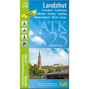 Landesamt für Digitalisierung, Breitband und Vermessung, Bayern - ATK25-L14 Landshut (Amtliche Topographische Karte 1:25000): Essenbach, Kumhausen, Adlkofen, Kröning, Ergolding, Niederaichbach, Wörth a.d.Isar (ATK25 Amtliche Topographische Karte 1:25000 B Landesamt für Digitalisierung, Breitband und Vermessung, Bayern - ATK25-L14 Landshut (Amtliche Topographische Karte 1:25000): Essenbach, Kumhausen, Adlkofen, Kröning, Ergolding, Niederaichbach, Wörth a.d.Isar (ATK25 Amtliche Topographische Karte 1:25000 B
