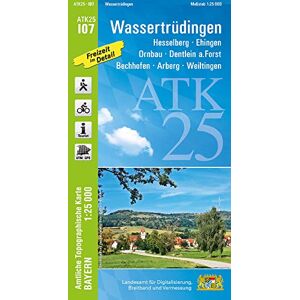 Landesamt für Digitalisierung, Breitband und Vermessung, Bayern - ATK25-I07 Wassertrüdingen (Amtliche Topographische Karte 1:25000): Hesselberg, Ehingen, Ornbau, Dentlein a.Forst, Bechhofen, Arberg, Weiltingen (ATK25 Amtliche Topographische Karte 1:25000 Landesamt für Digitalisierung, Breitband und Vermessung, Bayern - ATK25-I07 Wassertrüdingen (Amtliche Topographische Karte 1:25000): Hesselberg, Ehingen, Ornbau, Dentlein a.Forst, Bechhofen, Arberg, Weiltingen (ATK25 Amtliche Topographische Karte 1:25000