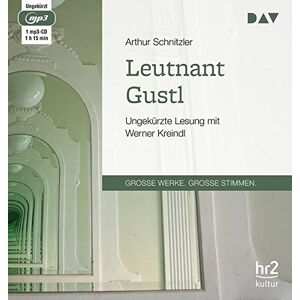 Arthur Schnitzler - Leutnant Gustl: Ungekürzte Lesung mit Werner Kreindl (1 mp3-CD) - Preis vom 10.06.2026 05:35:22 h Arthur Schnitzler - Leutnant Gustl: Ungekürzte Lesung mit Werner Kreindl (1 mp3-CD) - Preis vom 10.06.2026 05:35:22 h