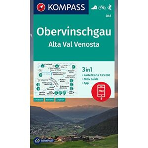 KOMPASS Wanderkarte 041 Obervinschgau / Alta Val Venosta 1:25.000: 3in1 Wanderkarte mit Aktiv Guide inklusive Karte zur offline Verwendung in der KOMPASS-App. Fahrradfahren. Skitouren. - Preis vom 16.06.2026 05:30:18 h KOMPASS Wanderkarte 041 Obervinschgau / Alta Val Venosta 1:25.000: 3in1 Wanderkarte mit Aktiv Guide inklusive Karte zur offline Verwendung in der KOMPASS-App. Fahrradfahren. Skitouren. - Preis vom 16.06.2026 05:30:18 h