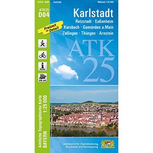 Landesamt für Digitalisierung, Breitband und Vermessung, Bayern - ATK25-D04 Karlstadt (Amtliche Topographische Karte 1:25000): Retzstadt, Eußenheim, Karsbach, Gemünden a.Main, Zellingen, Thüngen, Arnstein (ATK25 Amtliche Topographische Karte 1:25000 Bayer Landesamt für Digitalisierung, Breitband und Vermessung, Bayern - ATK25-D04 Karlstadt (Amtliche Topographische Karte 1:25000): Retzstadt, Eußenheim, Karsbach, Gemünden a.Main, Zellingen, Thüngen, Arnstein (ATK25 Amtliche Topographische Karte 1:25000 Bayer