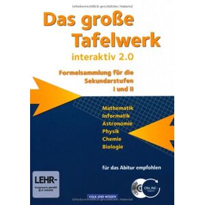 Andreas Gramm - Das große Tafelwerk interaktiv 2.0 - Östliche Bundesländer und Berlin: Schülerbuch mit CD-ROM - Preis vom 14.06.2026 05:24:48 h Andreas Gramm - Das große Tafelwerk interaktiv 2.0 - Östliche Bundesländer und Berlin: Schülerbuch mit CD-ROM - Preis vom 14.06.2026 05:24:48 h