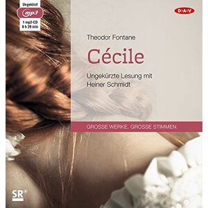 Theodor Fontane - Cécile: Ungekürzte Lesung (1 mp3-CD) - Preis vom 14.06.2026 05:24:48 h Theodor Fontane - Cécile: Ungekürzte Lesung (1 mp3-CD) - Preis vom 14.06.2026 05:24:48 h