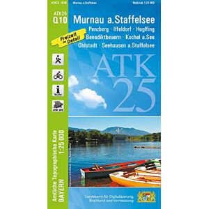 Landesamt für Digitalisierung, Breitband und Vermessung, Bayern - ATK25-Q10 Murnau a.Staffelsee (Amtliche Topographische Karte 1:25000): Penzberg, Iffeldorf, Huglfing, Benediktbeuern, Kochel a.See, Ohlstadt, ... Amtliche Topographische Karte 1:25000 Bayer Landesamt für Digitalisierung, Breitband und Vermessung, Bayern - ATK25-Q10 Murnau a.Staffelsee (Amtliche Topographische Karte 1:25000): Penzberg, Iffeldorf, Huglfing, Benediktbeuern, Kochel a.See, Ohlstadt, ... Amtliche Topographische Karte 1:25000 Bayer