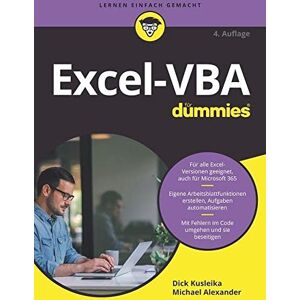 Dick Kusleika - Excel-VBA für Dummies - Preis vom 15.06.2026 05:30:30 h Dick Kusleika - Excel-VBA für Dummies - Preis vom 15.06.2026 05:30:30 h