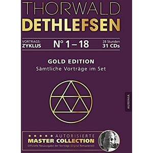 Thorwald Dethlefsen - Gold Edition - Sämtliche Vorträge im Set: 18 Vorträge auf 31 CDs, über 28 Stunden Gesamtspielzeit - Preis vom 14.06.2026 05:24:48 h Thorwald Dethlefsen - Gold Edition - Sämtliche Vorträge im Set: 18 Vorträge auf 31 CDs, über 28 Stunden Gesamtspielzeit - Preis vom 14.06.2026 05:24:48 h
