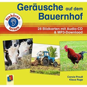 Klaus Ruge - Geräusche auf dem Bauernhof: 28 Bildkarten mit Audio-CD & MP3-Download zum Hörverstehen - akt. Neuauflage (Hinhören lernen) - Preis vom 12.06.2026 05:40:31 h Klaus Ruge - Geräusche auf dem Bauernhof: 28 Bildkarten mit Audio-CD & MP3-Download zum Hörverstehen - akt. Neuauflage (Hinhören lernen) - Preis vom 12.06.2026 05:40:31 h