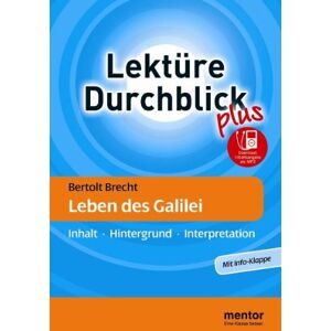 Volker Steenblock - Bertolt Brecht: Leben des Galilei - Buch mit MP3-Download: Inhalt - Hintergrund - Interpretation (Lektüre Durchblick Deutsch plus) - Preis vom 15.06.2026 05:30:30 h Volker Steenblock - Bertolt Brecht: Leben des Galilei - Buch mit MP3-Download: Inhalt - Hintergrund - Interpretation (Lektüre Durchblick Deutsch plus) - Preis vom 15.06.2026 05:30:30 h