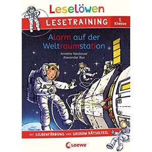 Annette Neubauer - Leselöwen Lesetraining 1. Klasse - Alarm auf der Weltraumstation: Tolle Rätsel und spannende Geschichten - Das ideale Buch für Erstleser! - Die Nr. 1 für den Lesestart - Preis vom 14.06.2026 05:24:48 h Annette Neubauer - Leselöwen Lesetraining 1. Klasse - Alarm auf der Weltraumstation: Tolle Rätsel und spannende Geschichten - Das ideale Buch für Erstleser! - Die Nr. 1 für den Lesestart - Preis vom 14.06.2026 05:24:48 h