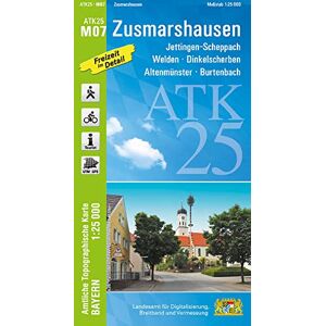 Landesamt für Digitalisierung, Breitband und Vermessung, Bayern - ATK25-M07 Zusmarshausen (Amtliche Topographische Karte 1:25000): Jettingen-Scheppach, Welden, Dinkelscherben, Altenmünster, Burtenbach (ATK25 Amtliche Topographische Karte 1:25000 Bayern) - Landesamt für Digitalisierung, Breitband und Vermessung, Bayern - ATK25-M07 Zusmarshausen (Amtliche Topographische Karte 1:25000): Jettingen-Scheppach, Welden, Dinkelscherben, Altenmünster, Burtenbach (ATK25 Amtliche Topographische Karte 1:25000 Bayern) -