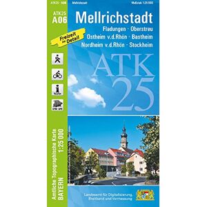 Landesamt für Digitalisierung, Breitband und Vermessung, Bayern - ATK25-A06 Mellrichstadt (Amtliche Topographische Karte 1:25000): Fladungen, Oberstreu, Ostheim v.d.Rhön, Bastheim, Nordheim v.d.Rhön, Stockheim (ATK25 Amtliche Topographische Karte 1:25000 Landesamt für Digitalisierung, Breitband und Vermessung, Bayern - ATK25-A06 Mellrichstadt (Amtliche Topographische Karte 1:25000): Fladungen, Oberstreu, Ostheim v.d.Rhön, Bastheim, Nordheim v.d.Rhön, Stockheim (ATK25 Amtliche Topographische Karte 1:25000