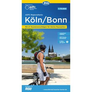 Allgemeiner Deutscher Fahrrad-Club e.V. (ADFC) - ADFC-Regionalkarte Köln/Bonn 1:75.000, reiß- und wetterfest, GPS-Tracks Download (ADFC-Regionalkarte 1:75000) - Preis vom 12.06.2026 05:40:31 h Allgemeiner Deutscher Fahrrad-Club e.V. (ADFC) - ADFC-Regionalkarte Köln/Bonn 1:75.000, reiß- und wetterfest, GPS-Tracks Download (ADFC-Regionalkarte 1:75000) - Preis vom 12.06.2026 05:40:31 h
