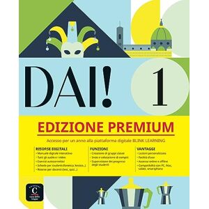 Dai! 1 A1 - Edizione Premium: Corso d'italiano. Libro dello studente e degli esercizi con audio e video + codice di accesso all’edizione digitale BlinkLearning (Dai!: Corso d'italiano) - Preis vom 15.06.2026 05:30:30 h Dai! 1 A1 - Edizione Premium: Corso d'italiano. Libro dello studente e degli esercizi con audio e video + codice di accesso all’edizione digitale BlinkLearning (Dai!: Corso d'italiano) - Preis vom 15.06.2026 05:30:30 h