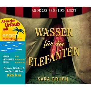 Sara Gruen - Wasser für die Elefanten (Urlaubsaktion) - Preis vom 16.06.2026 05:30:18 h Sara Gruen - Wasser für die Elefanten (Urlaubsaktion) - Preis vom 16.06.2026 05:30:18 h