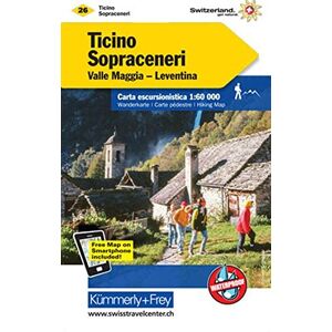 Hallwag Kümmerly+Frey AG - Tessin Sopraceneri, Valle Maggia, Leventina Wanderkarte Nr. 26: 1:60 000, waterproof, Freemap on Smartphone included (Kümmerly+Frey Wanderkarten) - Preis vom 10.06.2026 05:35:22 h Hallwag Kümmerly+Frey AG - Tessin Sopraceneri, Valle Maggia, Leventina Wanderkarte Nr. 26: 1:60 000, waterproof, Freemap on Smartphone included (Kümmerly+Frey Wanderkarten) - Preis vom 10.06.2026 05:35:22 h
