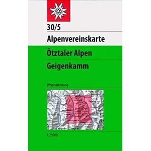 Oesterreichischer Alpenverein - Ötztaler Alpen, Geigenkamm: Wegmarkierung (Alpenvereinskarten) - Preis vom 10.06.2026 05:35:22 h Oesterreichischer Alpenverein - Ötztaler Alpen, Geigenkamm: Wegmarkierung (Alpenvereinskarten) - Preis vom 10.06.2026 05:35:22 h