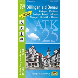 Landesamt für Digitalisierung, Breitband und Vermessung, Bayern - ATK25-L07 Dillingen a.d.Donau (Amtliche Topographische Karte 1:25000): Aislingen, Wertingen, Lauingen (Donau), Holzheim, Finningen, Höchstädt ... Amtliche Topographische Karte 1:25000 Bayer Landesamt für Digitalisierung, Breitband und Vermessung, Bayern - ATK25-L07 Dillingen a.d.Donau (Amtliche Topographische Karte 1:25000): Aislingen, Wertingen, Lauingen (Donau), Holzheim, Finningen, Höchstädt ... Amtliche Topographische Karte 1:25000 Bayer